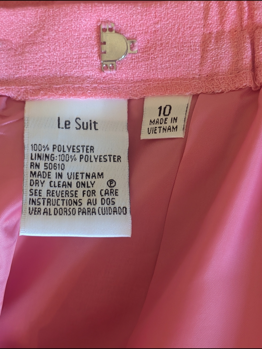 Le Suit Pink Pencil Skirt - Picture 7 of 7